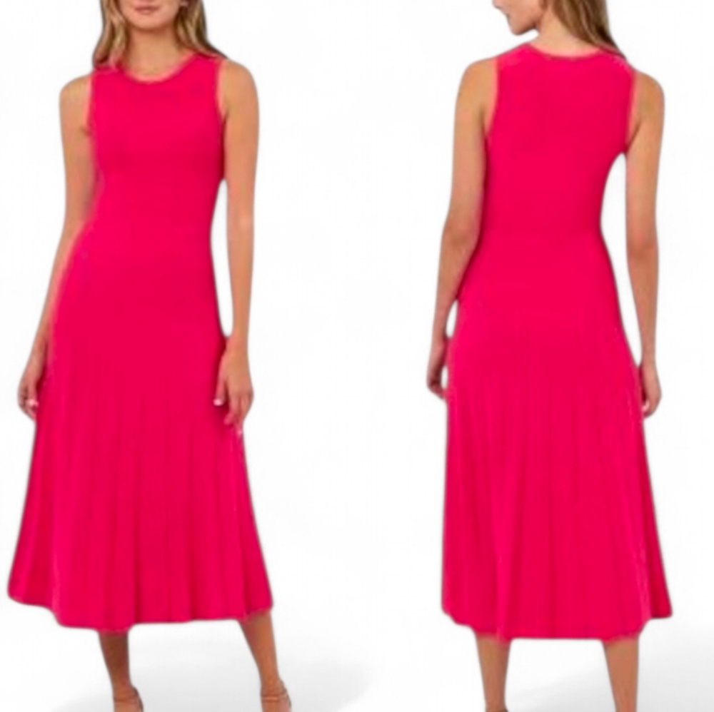 Edited By Remi Bader Pleated Midi Dress Size‎ Small NEW